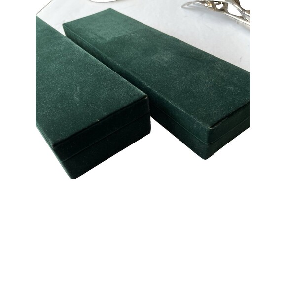 Towle Vintage Copenhagen Serving Set Silverplate Spoon and Fork IOB - Picture 9 of 12